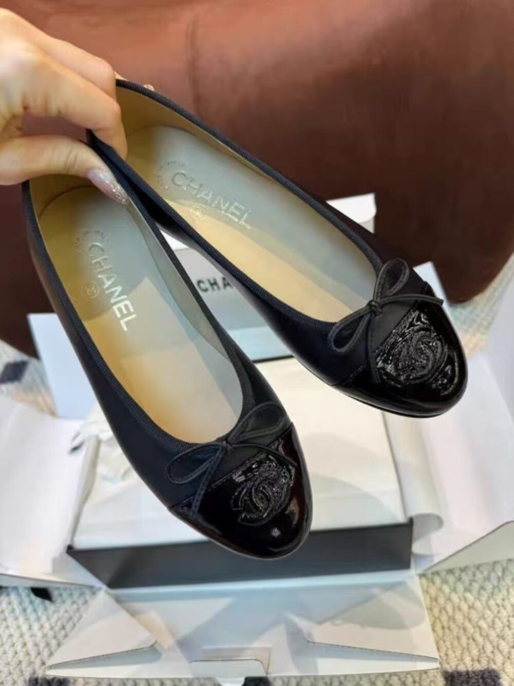 Chanel Bow Ballet Flats
